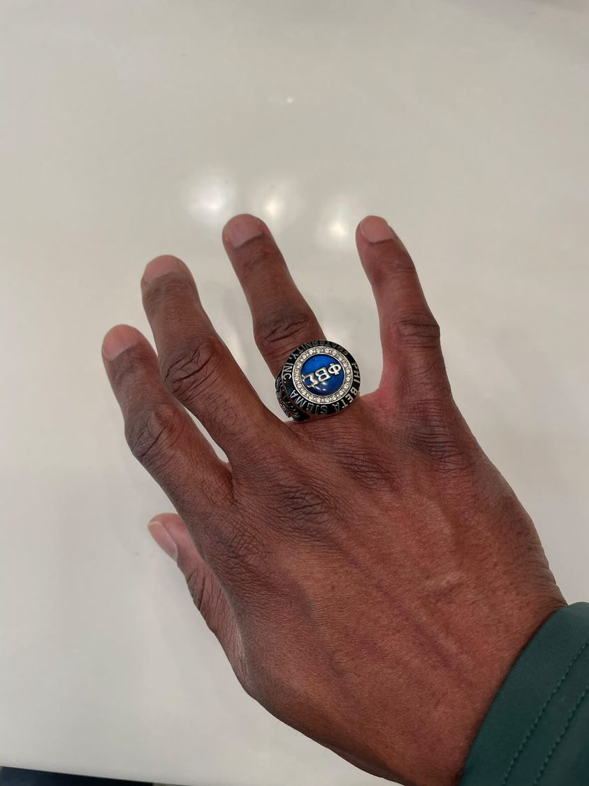 Phi Beta Sigma Fraternity Ring (ΦΒΣ) - Classic Man Series, Silver - fratrings