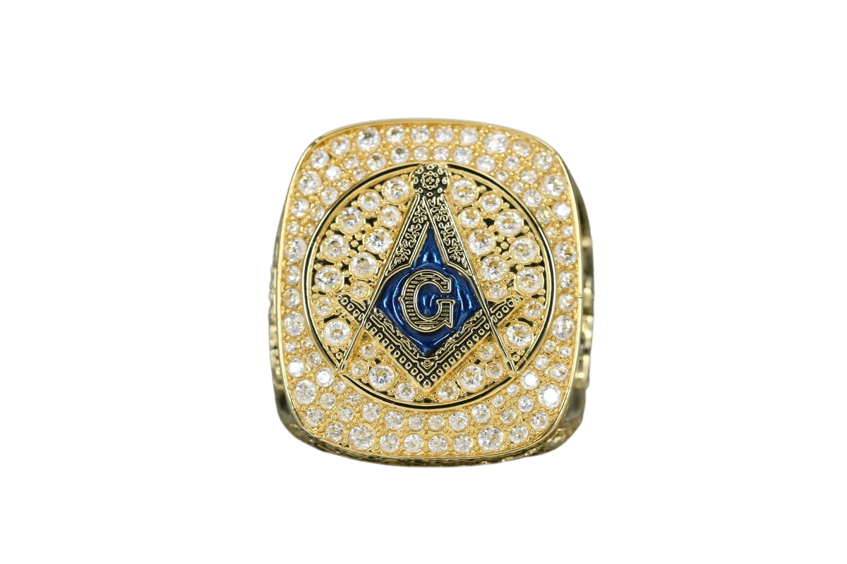 Prince Hall Freemasonry Fraternity Ring - SPECIAL EDITION Shine Series, Gold - fratrings