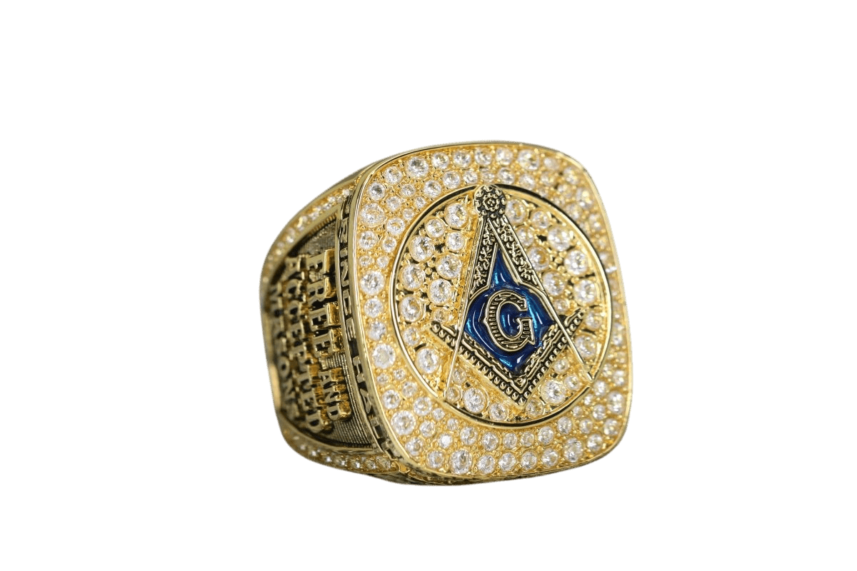 Prince Hall Freemasonry Fraternity Ring - SPECIAL EDITION Shine Series, Gold - fratrings