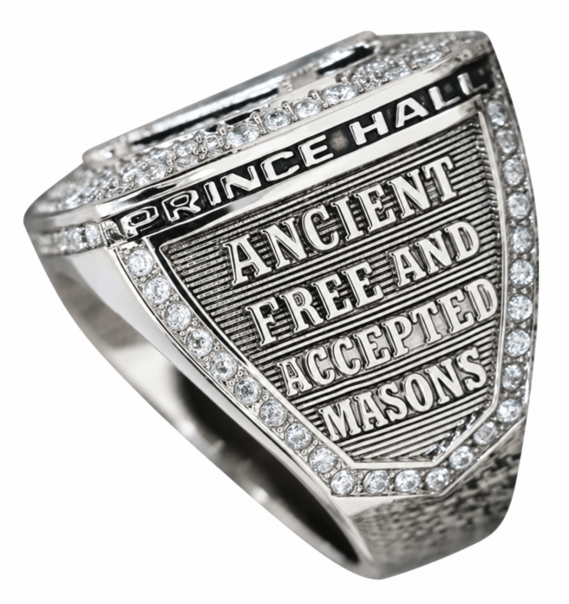 Prince Hall Masonic Ring — Official Series, Silver - fratrings
