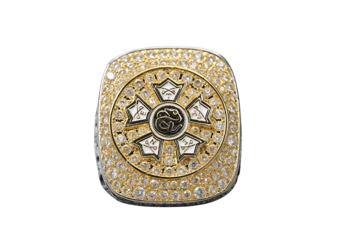 Sigma Nu Fraternity Ring (ΣΝ) - Shine Series, Dual Finish - fratrings
