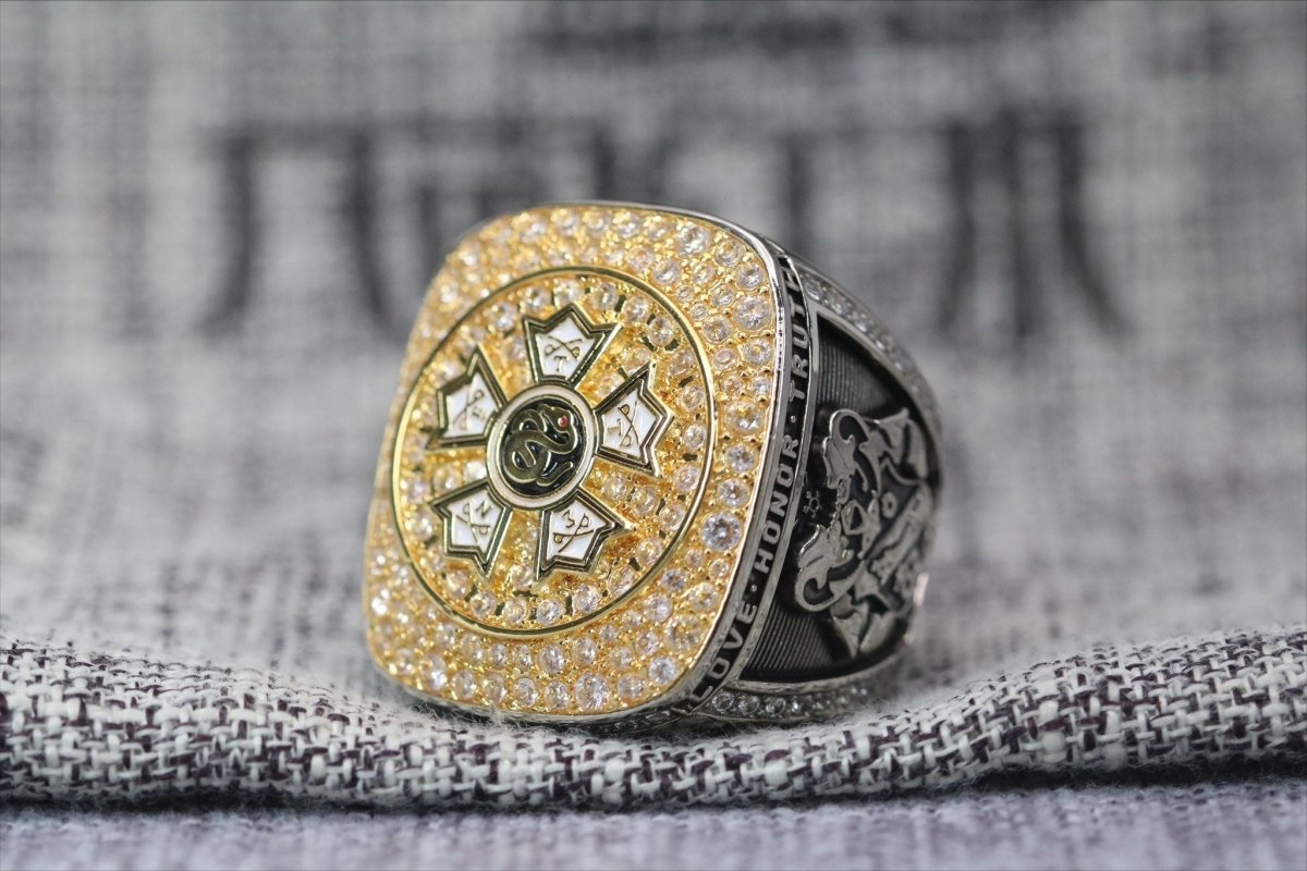 Sigma Nu Fraternity Ring (ΣΝ) - Shine Series, Yellow Gold Face - fratrings