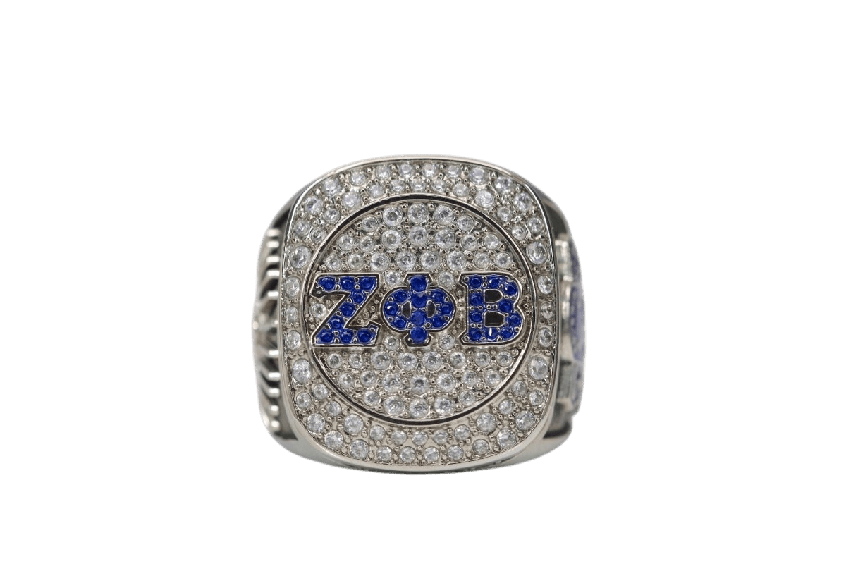 Zeta Phi Beta Sorority Ring (ΖΦΒ) - Shine Series, Silver - fratrings