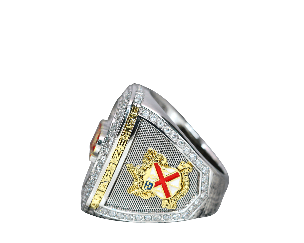 Alpha Chi Rho CROWS Fraternity Ring (ΑΧΡ) - Shine Series, Silver - fratrings