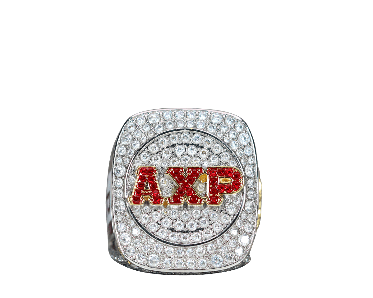 Alpha Chi Rho CROWS Fraternity Ring (ΑΧΡ) - Shine Series, Silver - fratrings