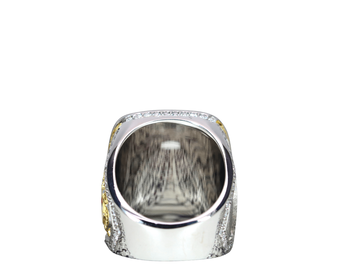 Alpha Chi Rho CROWS Fraternity Ring (ΑΧΡ) - Shine Series, Silver - fratrings