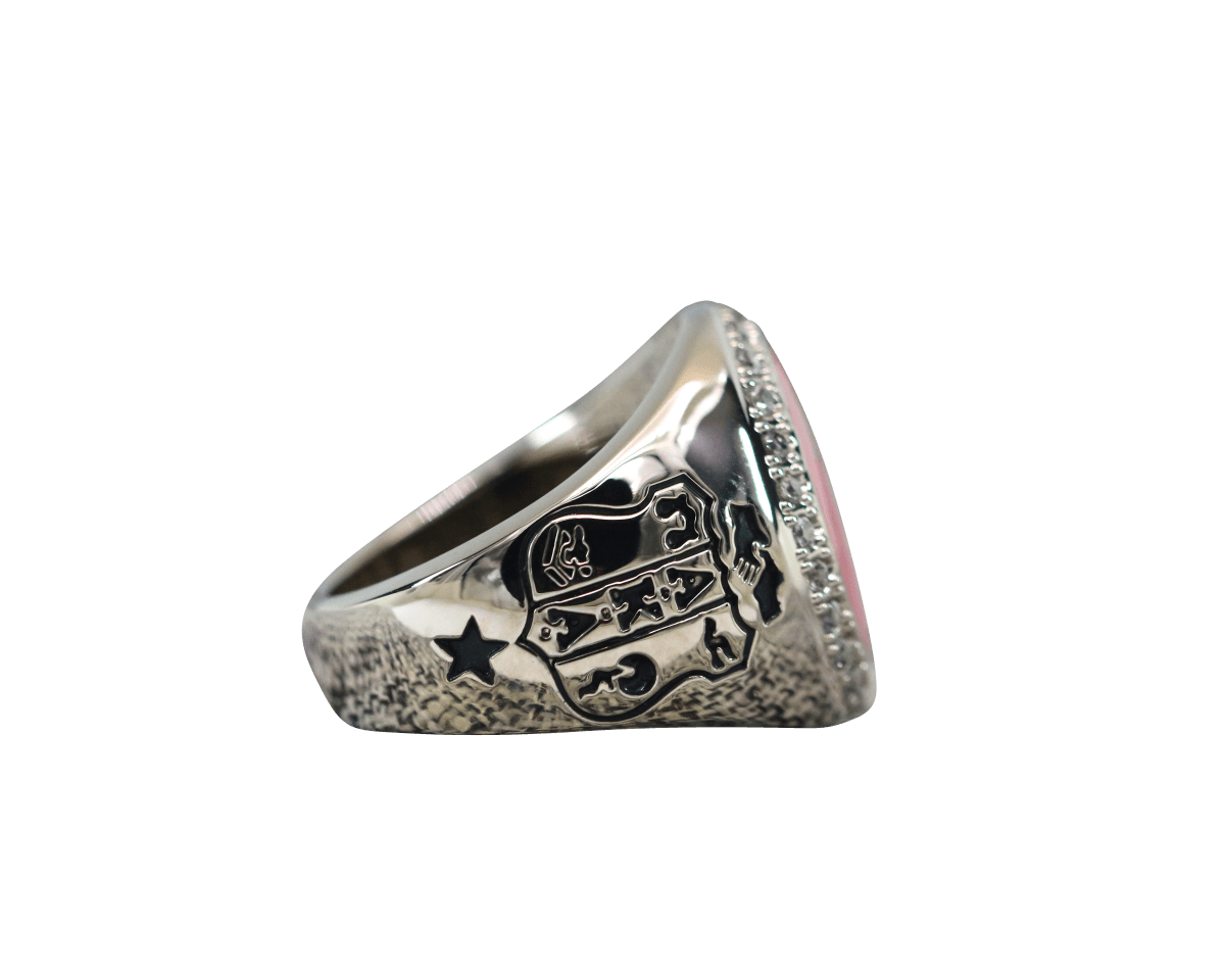 Alpha Kappa Alpha Sorority Ring (AKA) - Flower Series, Silver - fratrings