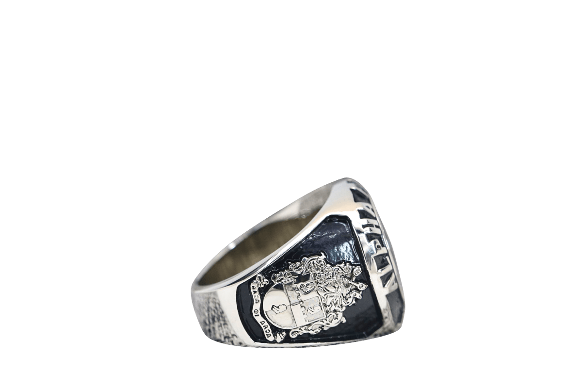 Alpha Phi Alpha Fraternity Ring (ΑΦΑ) - Classic Man Series, Silver - fratrings