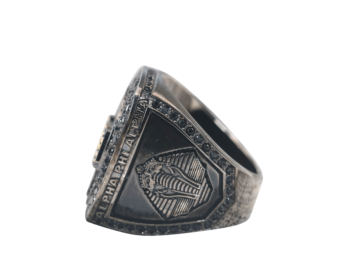 Alpha Phi Alpha Fraternity Ring (ΑΦΑ) - Shine Series, Dark - fratrings