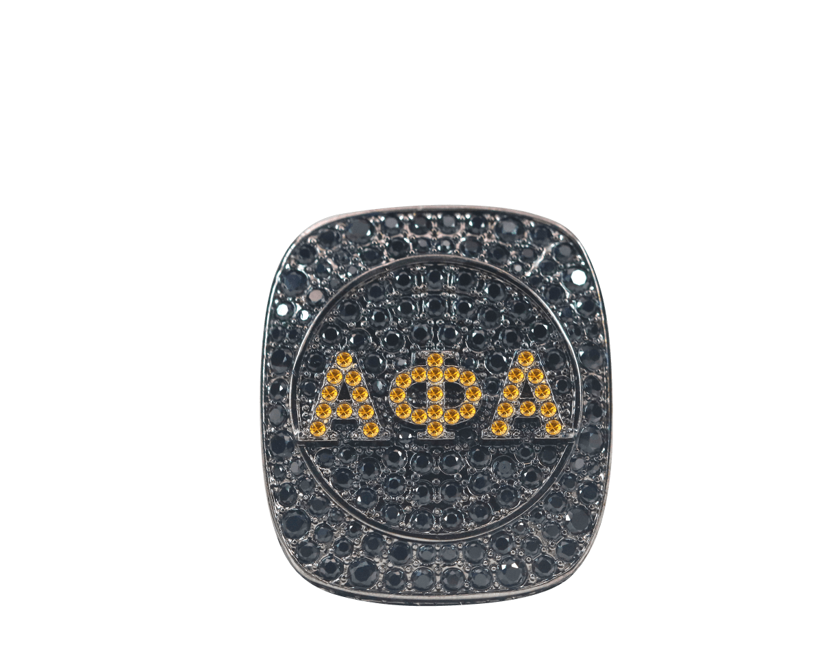 Alpha Phi Alpha Fraternity Ring (ΑΦΑ) - Shine Series, Dark - fratrings