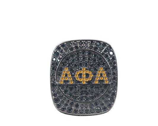 Alpha Phi Alpha Fraternity Ring (ΑΦΑ) - Shine Series, Dark - fratrings
