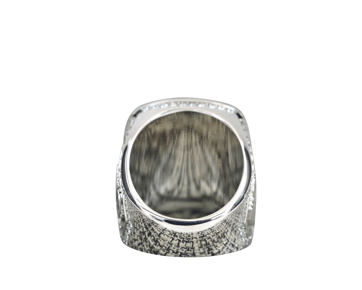 Alpha Phi Alpha Fraternity Ring (ΑΦΑ) - Shine Series, Silver - fratrings