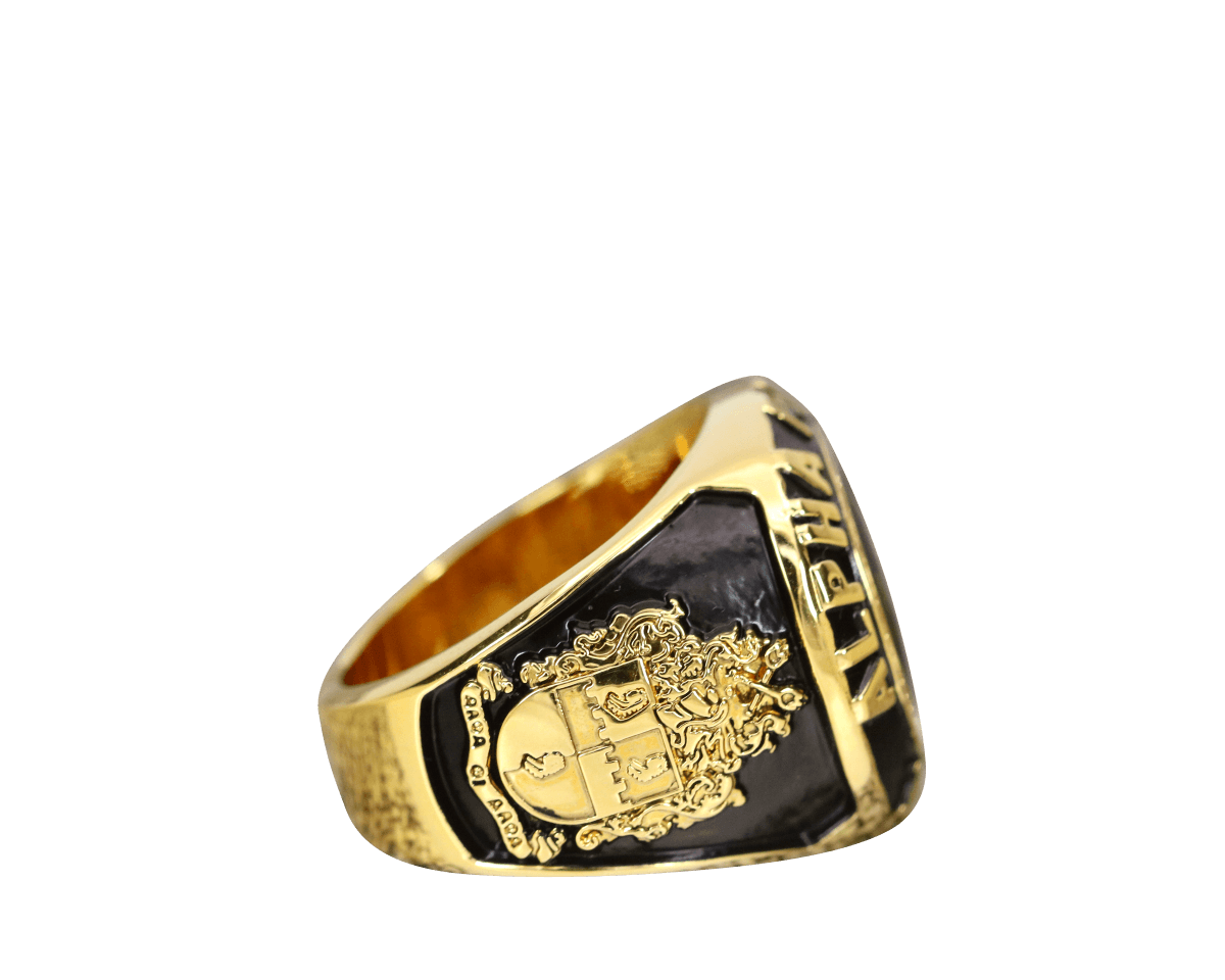 Alpha Phi Alpha Fraternity Ring Yellow Gold (ΑΦΑ) - Classic Man Series - fratrings