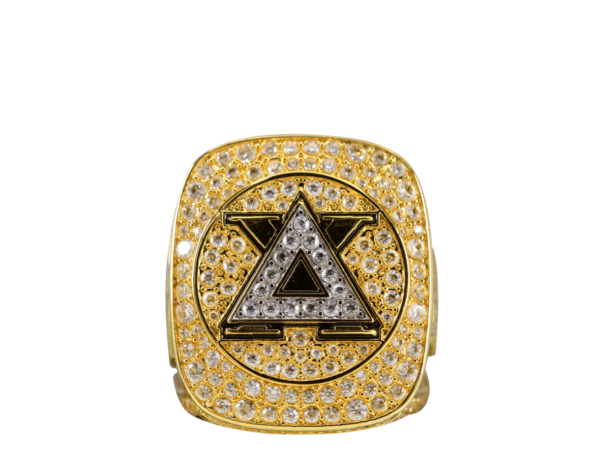 Delta Chi Fraternity Ring (ΔΧ) - Shine Series, Yellow Gold Face - fratrings