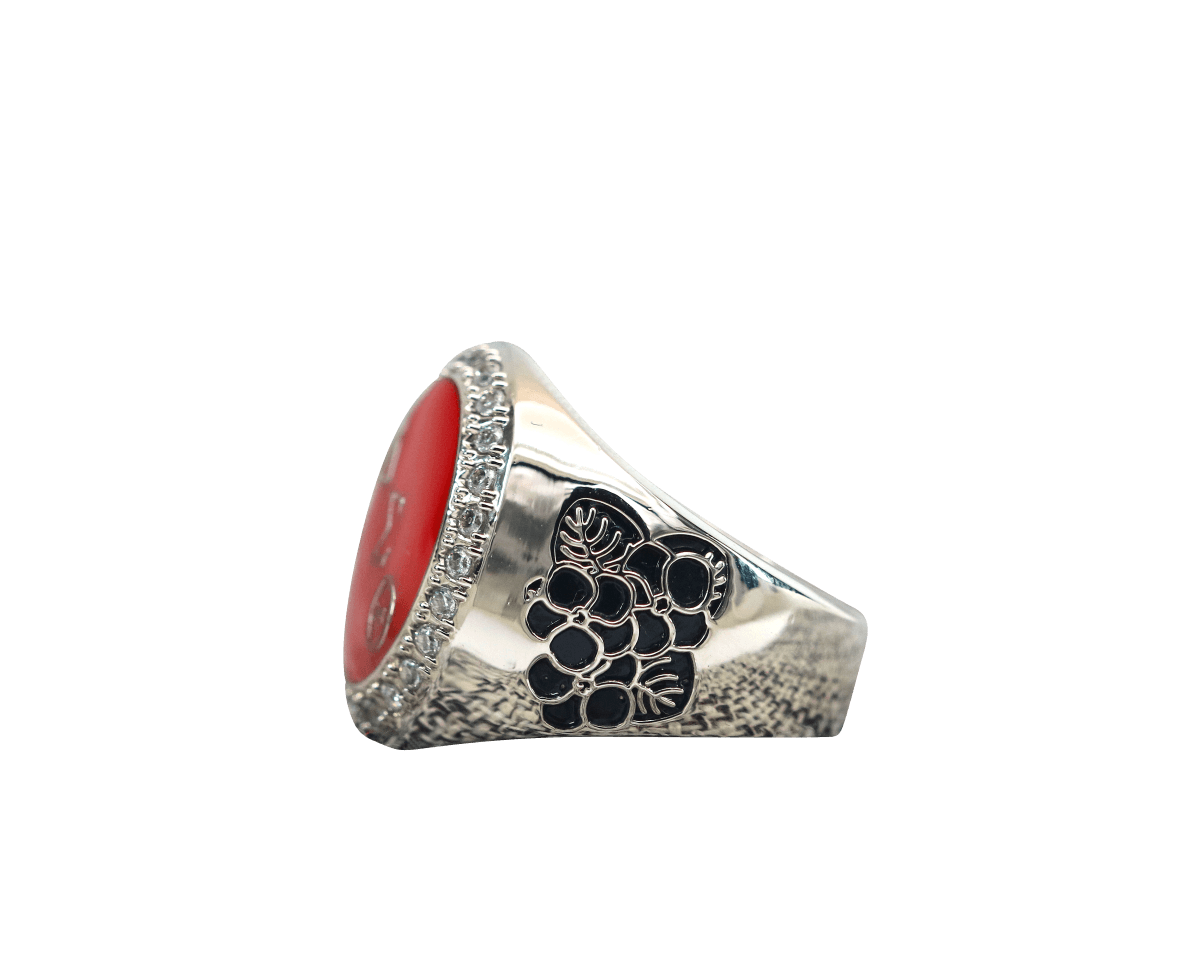 Delta Sigma Theta Sorority Ring (ΔΣΘ) - Flower Series, Silver - fratrings