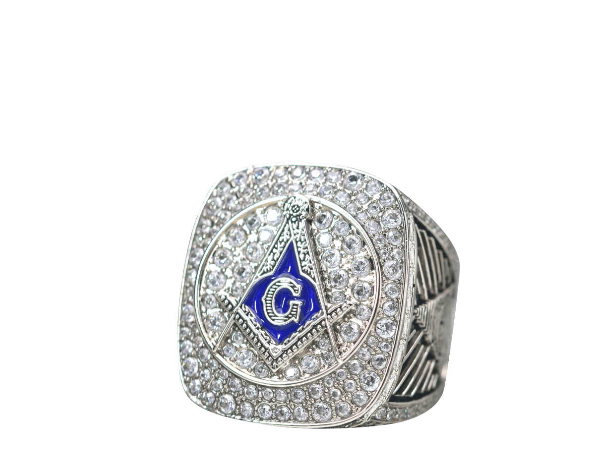 Free And Accepted Masons Ring (Eye Of The Providence) - Shine Series, Silver - fratrings