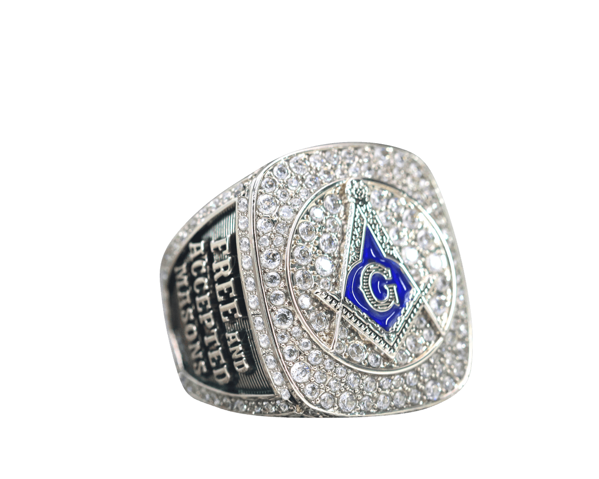 Free And Accepted Masons Ring (Eye Of The Providence) - Shine Series, Silver - fratrings