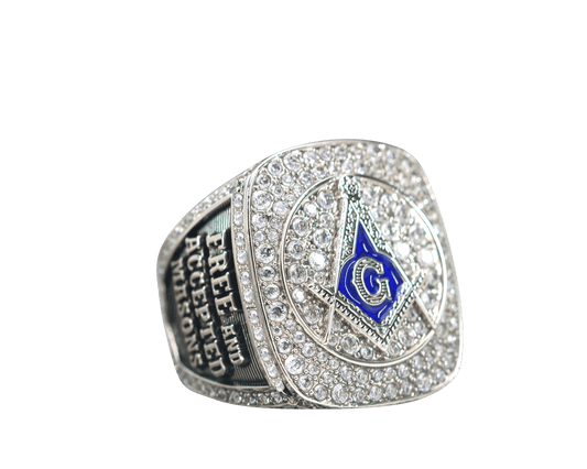 Free And Accepted Masons Ring (Eye Of The Providence) - Shine Series, Silver - fratrings