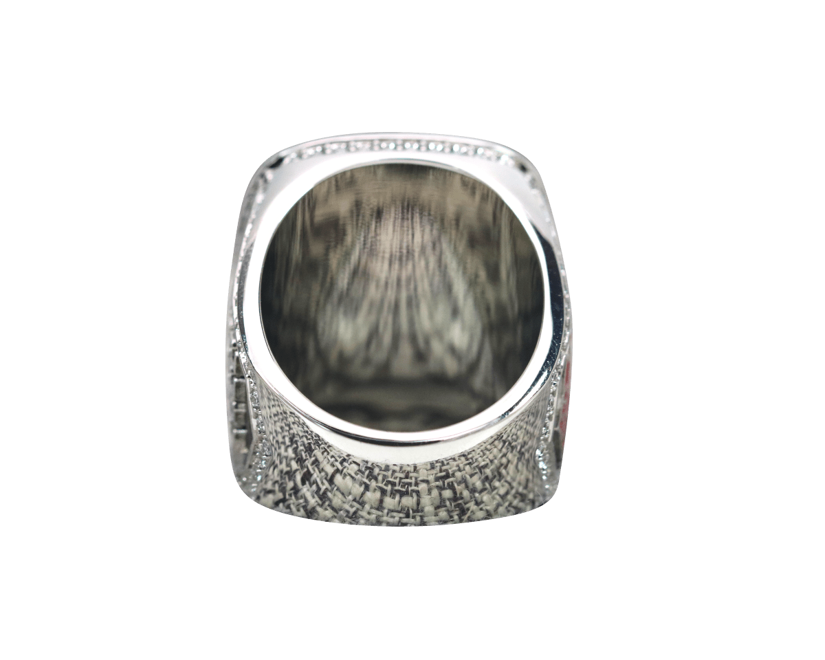 Gamma Beta Chi Fraternity Ring (ΓBΧ) - Shine Series, Silver - fratrings