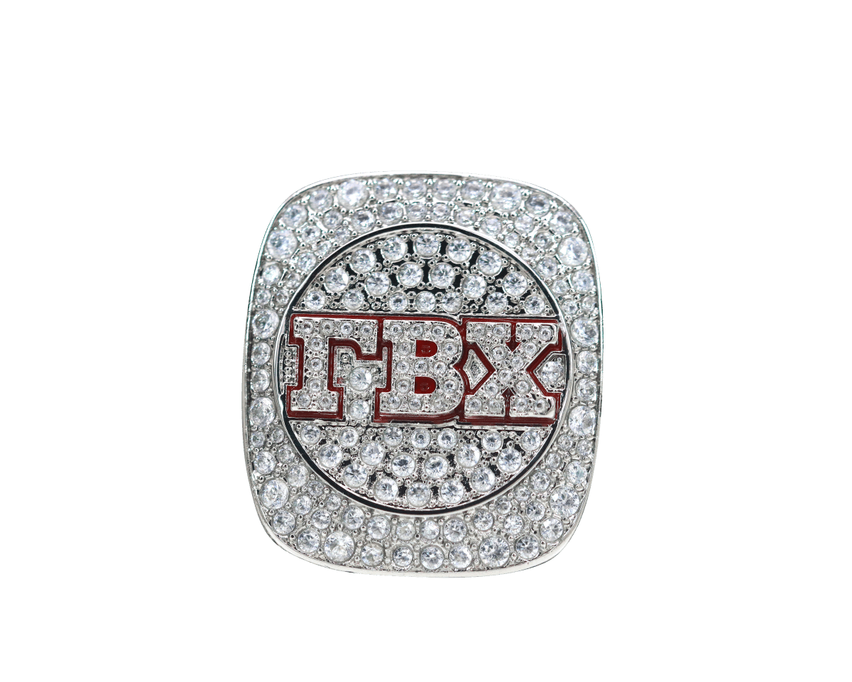 Gamma Beta Chi Fraternity Ring (ΓBΧ) - Shine Series, Silver - fratrings
