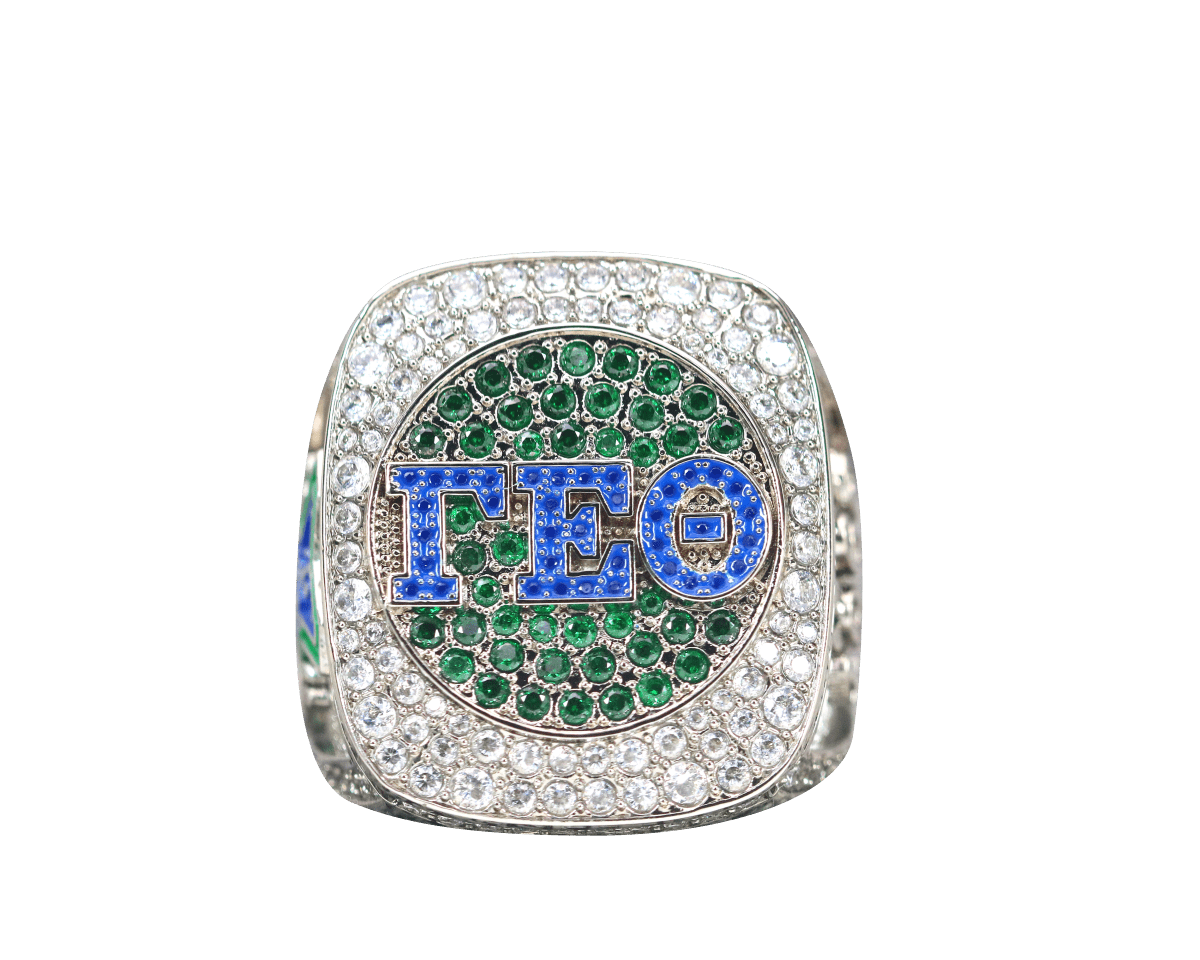Gamma Epsilon Theta Fraternity Ring (ΓEΘ) - Shine Series, Silver - fratrings