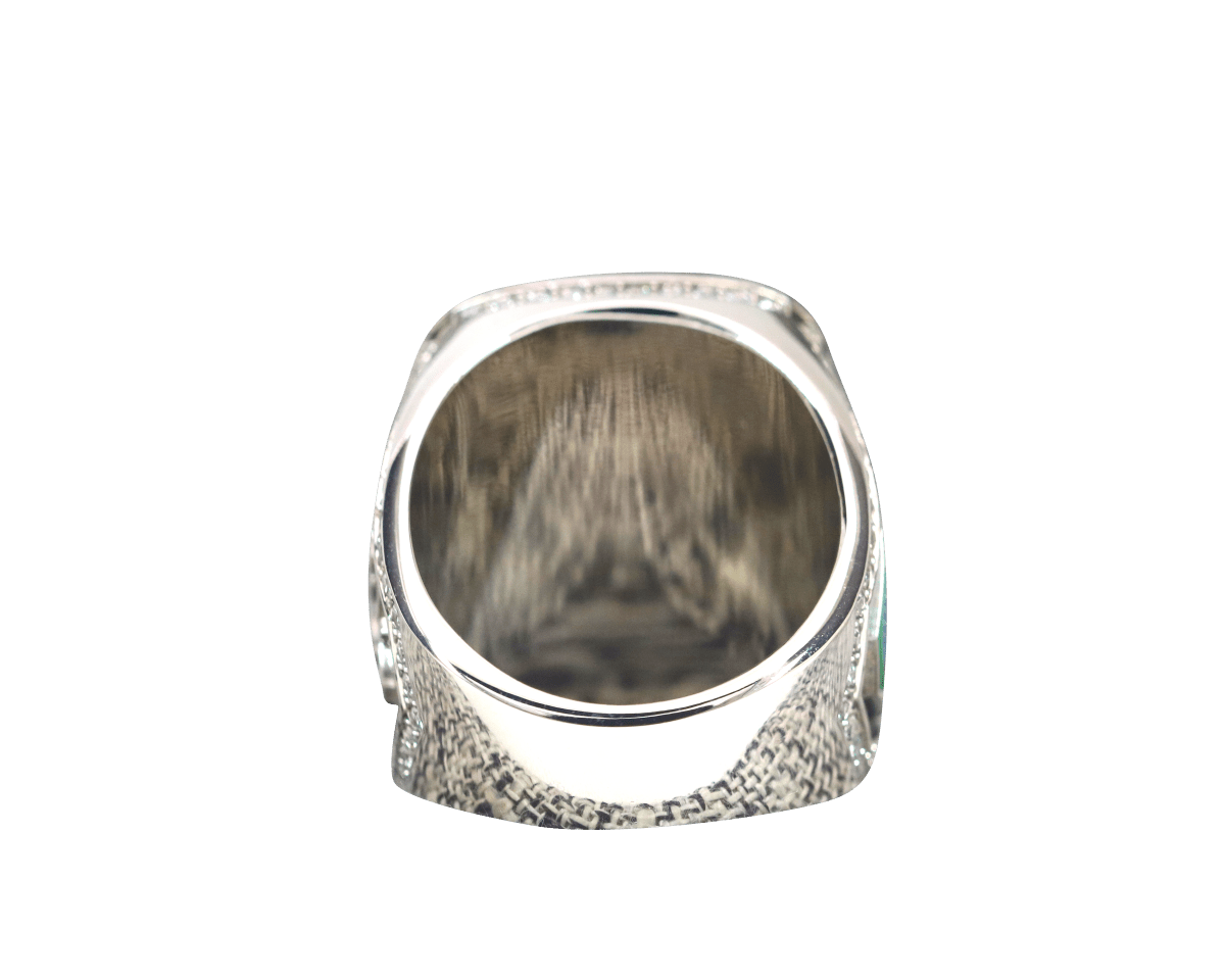 Gamma Epsilon Theta Fraternity Ring (ΓEΘ) - Shine Series, Silver - fratrings