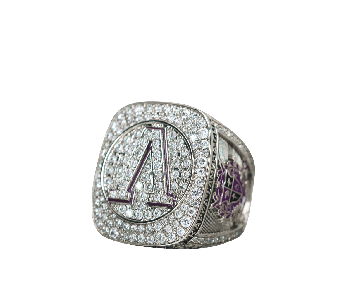 Iota Kings Chapter Kappa Lambda Chi Fraternity Ring (KLX) - Shine Series, Silver - fratrings