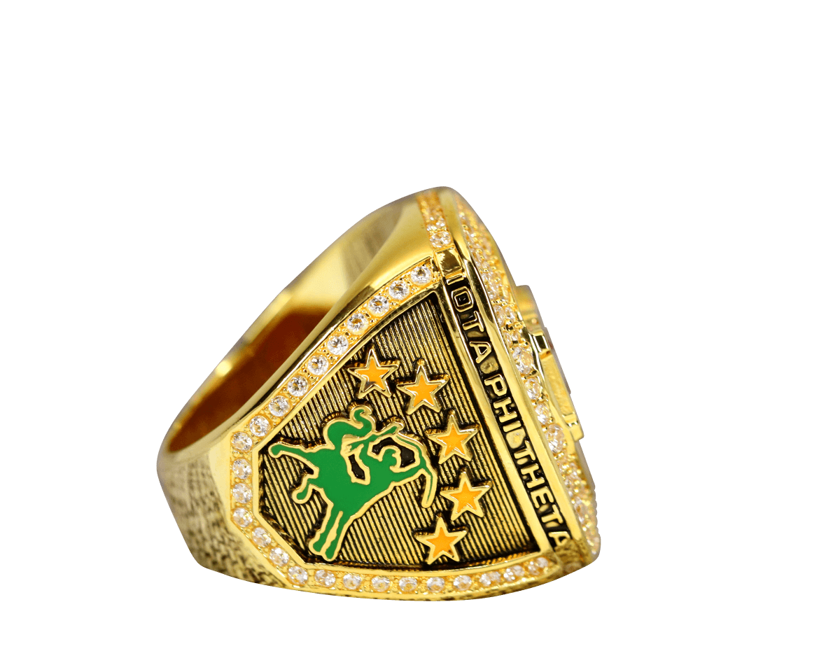 Iota Phi Theta Fraternity Ring Yellow Gold (ΙΦΘ) - Shine Series - fratrings