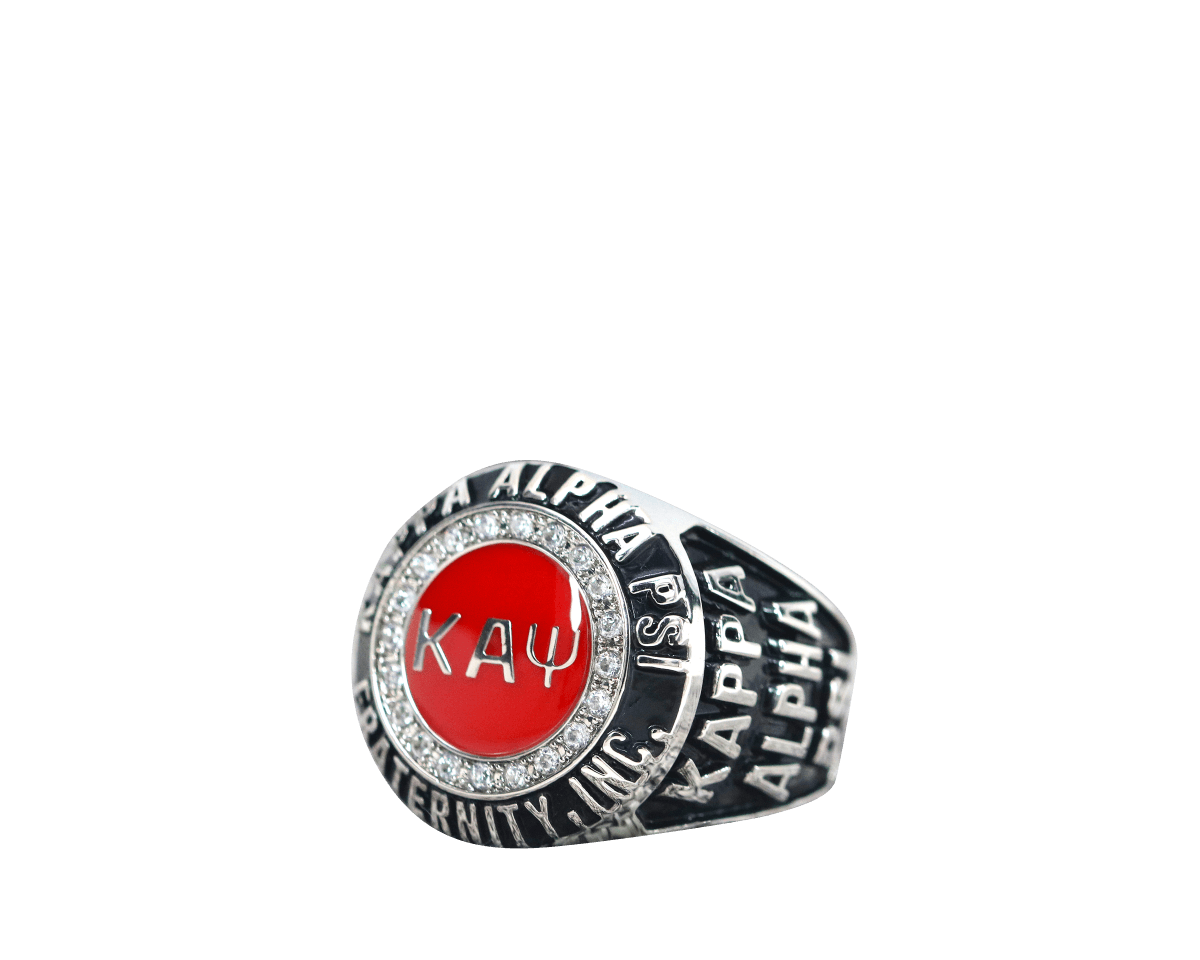 Kappa Alpha Psi Fraternity Ring (ΚΑΨ) - Classic Man Series, Silver - fratrings