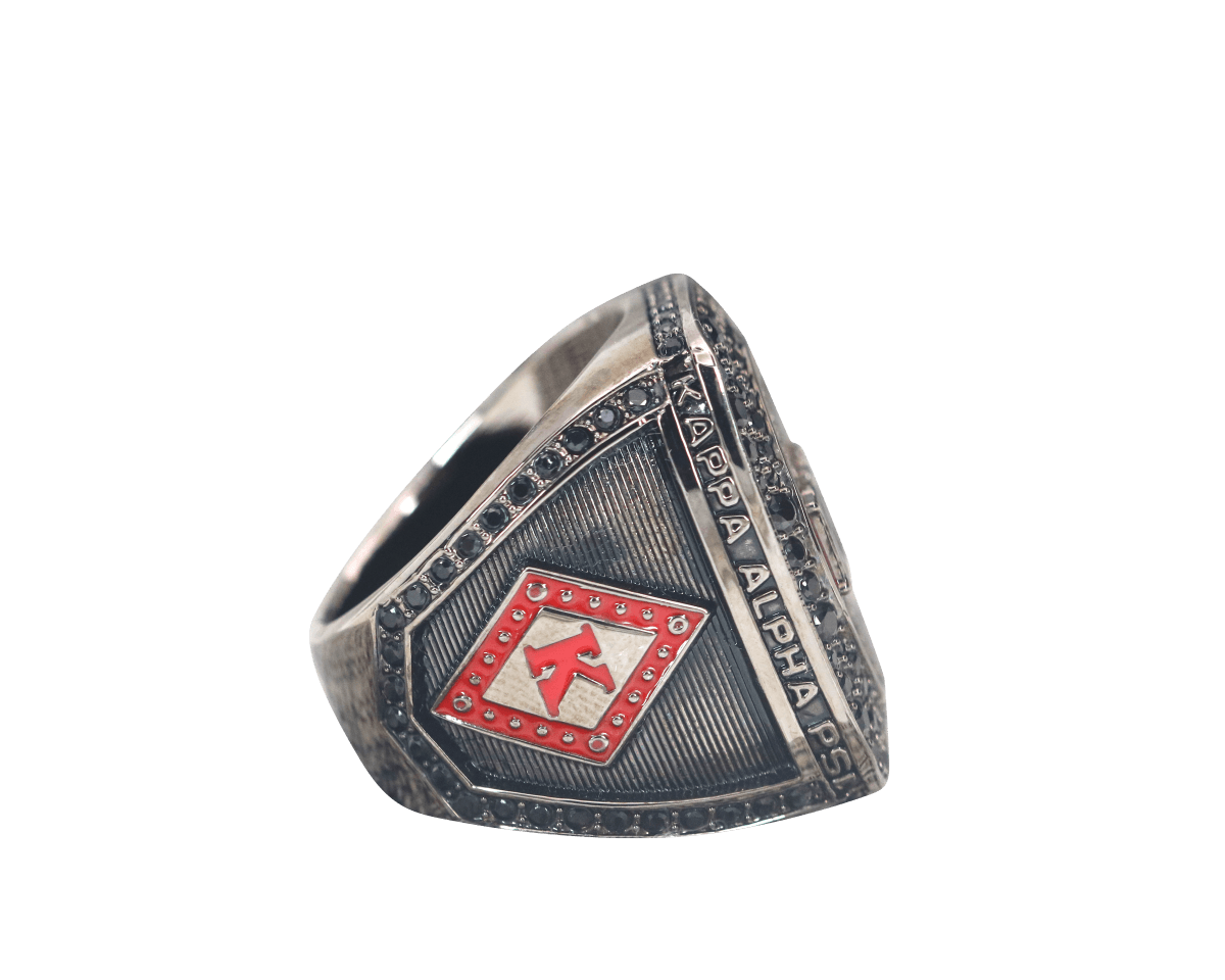 Kappa Alpha Psi Fraternity Ring (ΚΑΨ) - Dark Shine Series - fratrings