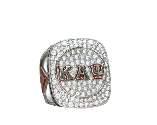 Kappa Alpha Psi Fraternity Ring (ΚΑΨ) - Shine Series, Silver - fratrings