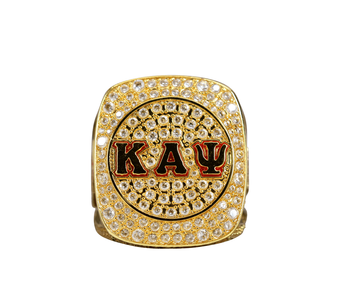 Kappa Alpha Psi Fraternity Ring Yellow Gold (ΚΑΨ) - Shine Series - fratrings