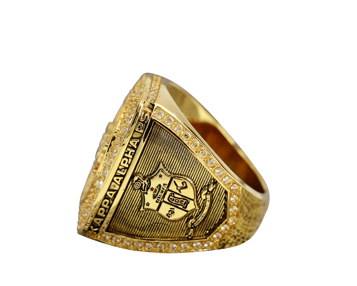 Kappa Alpha Psi Fraternity Ring Yellow Gold (ΚΑΨ) - Shine Series - fratrings