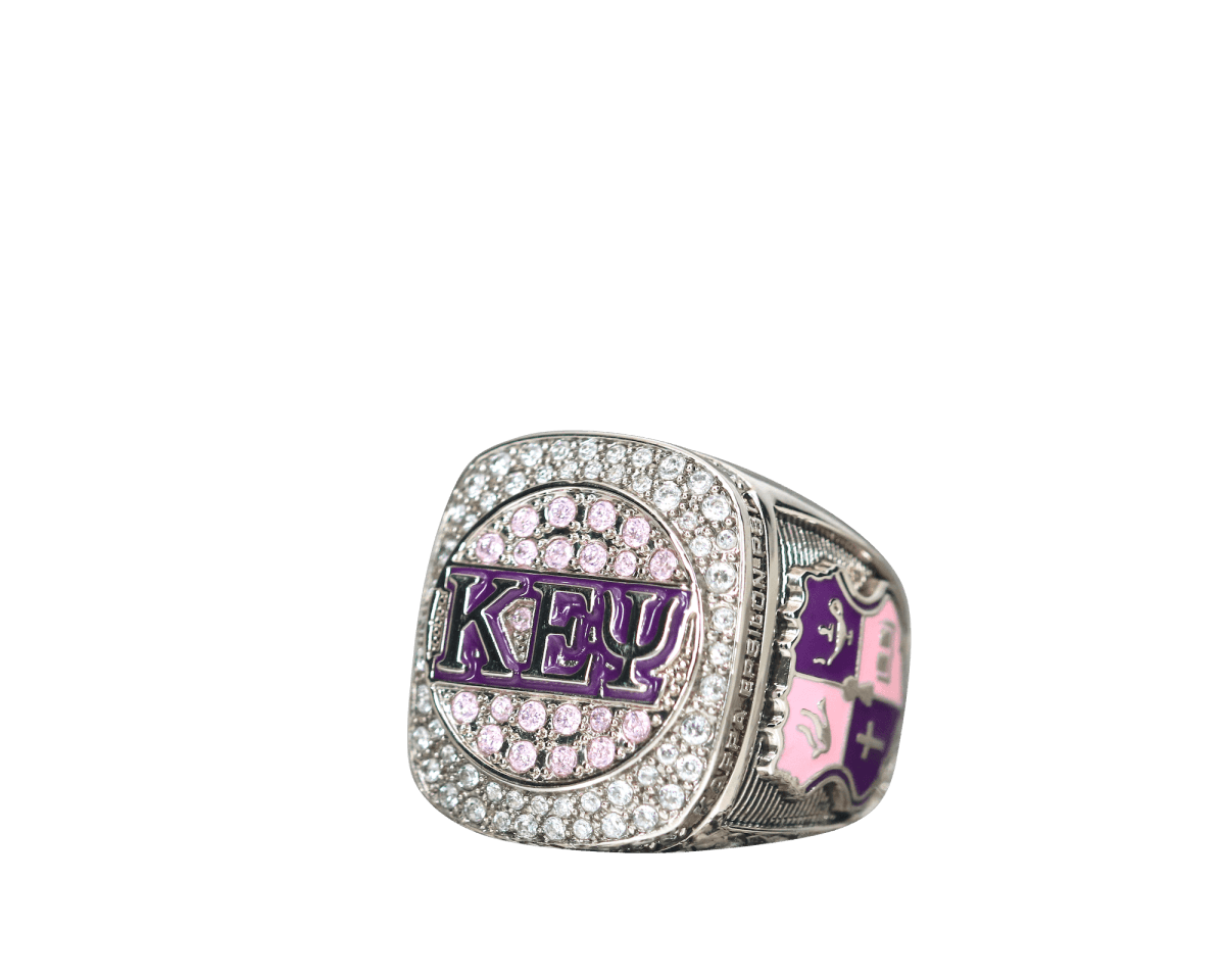 Kappa Epsilon Psi Military Sorority Ring (KEΨ) - Shine Series - fratrings