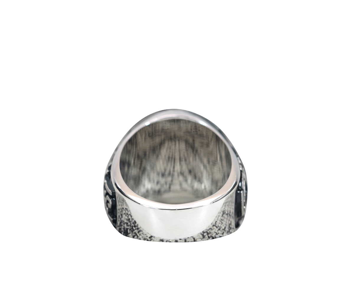 Kappa Kappa Psi Fraternity Ring (ΚKΨ) - Classic Man Series, Silver - fratrings