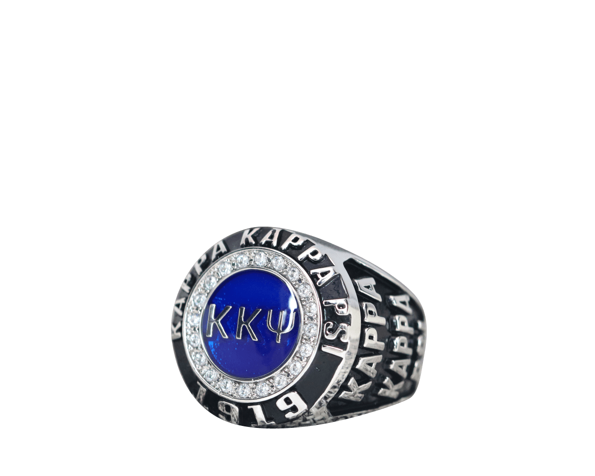 Kappa Kappa Psi Fraternity Ring (ΚKΨ) - Classic Man Series, Silver - fratrings