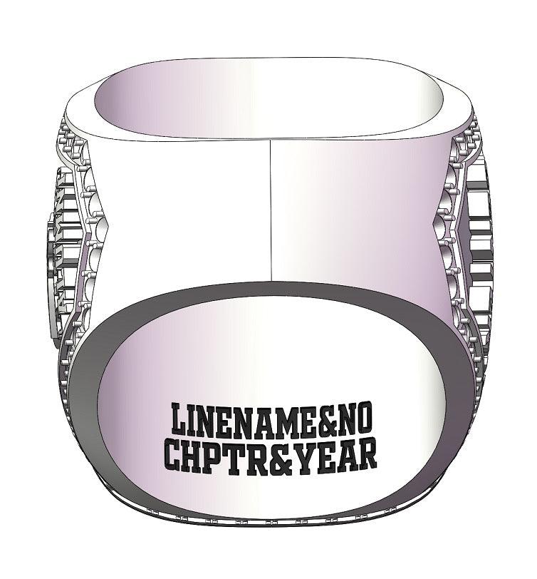 Kappa Lambda Chi Fraternity Ring (KAX) - Dark Shine Series - fratrings
