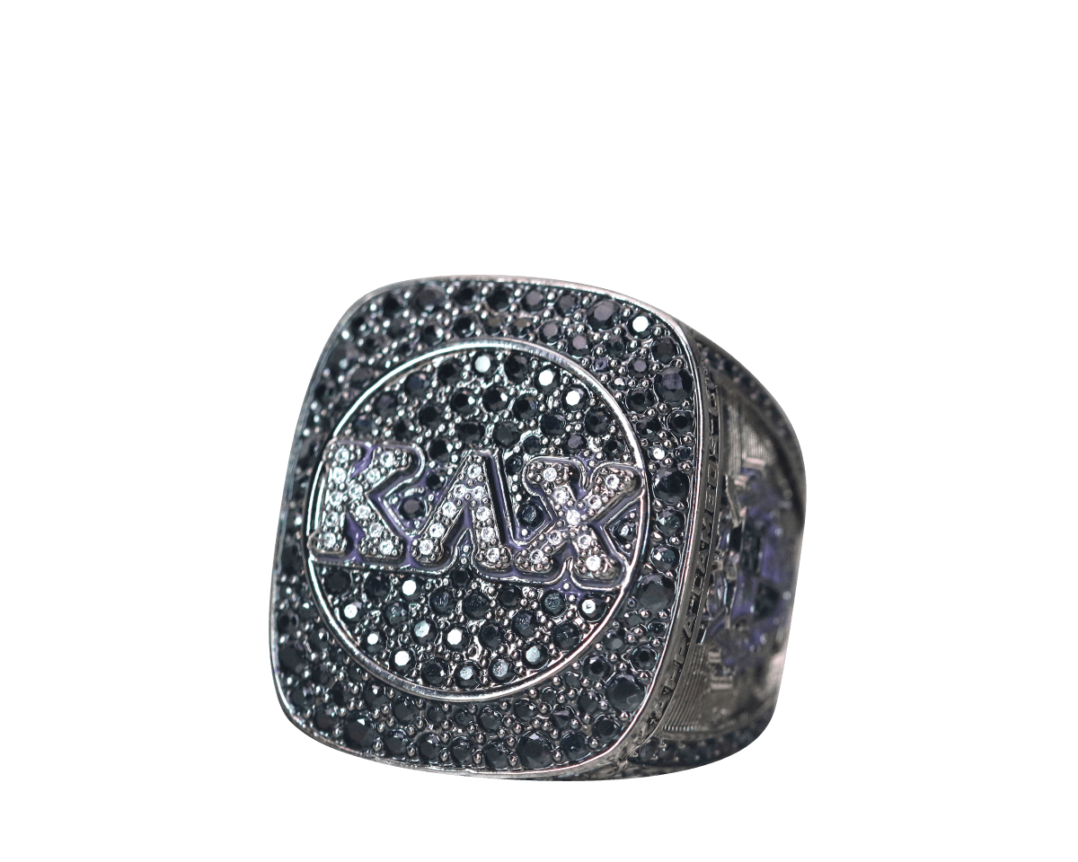 Kappa Lambda Chi Fraternity Ring (KLX) - Shine Series, Dark - fratrings