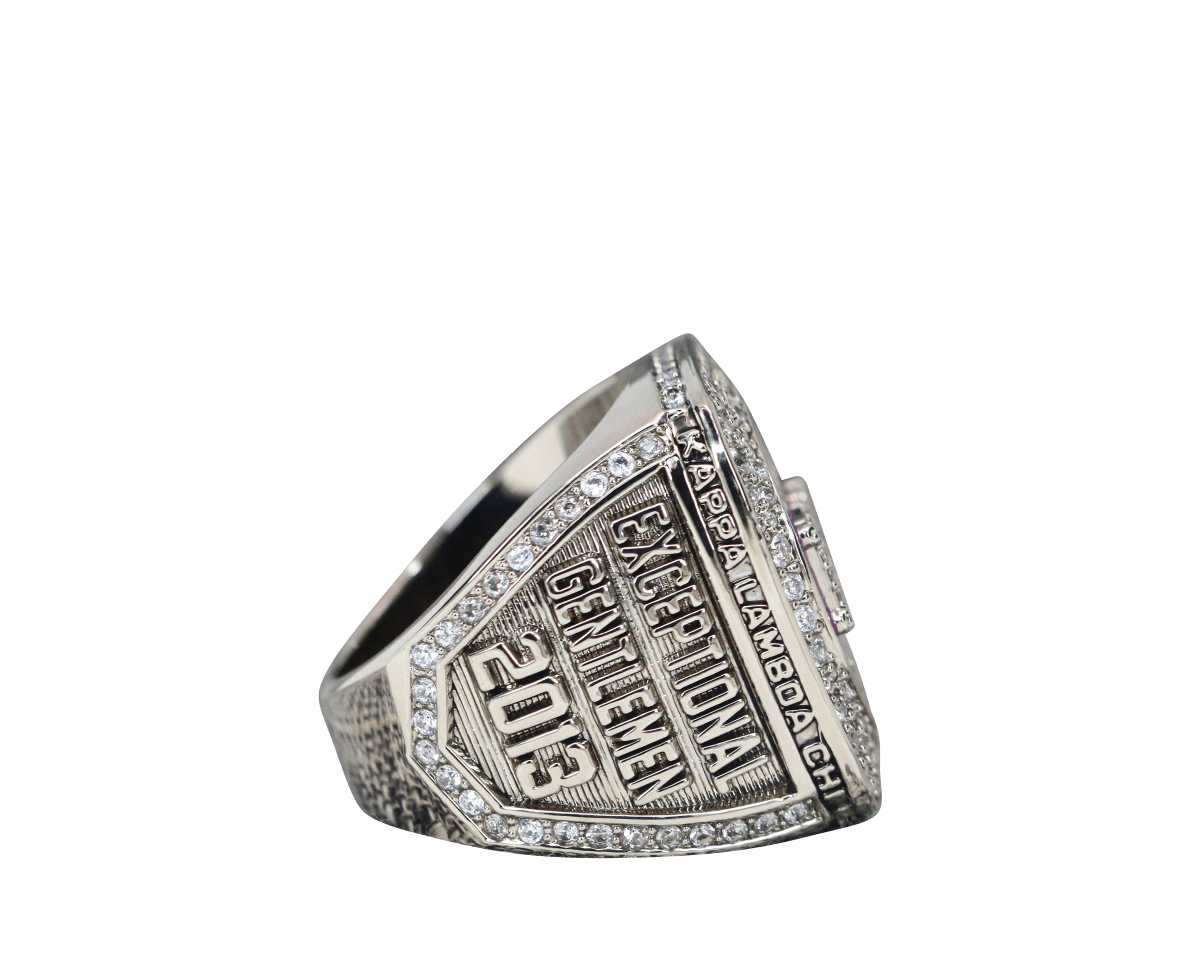 Kappa Lambda Chi Fraternity Ring (KLX) - Shine Series, Silver - fratrings