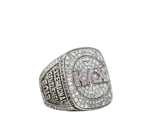Kappa Lambda Chi Fraternity Ring (KLX) - Shine Series, Silver - fratrings