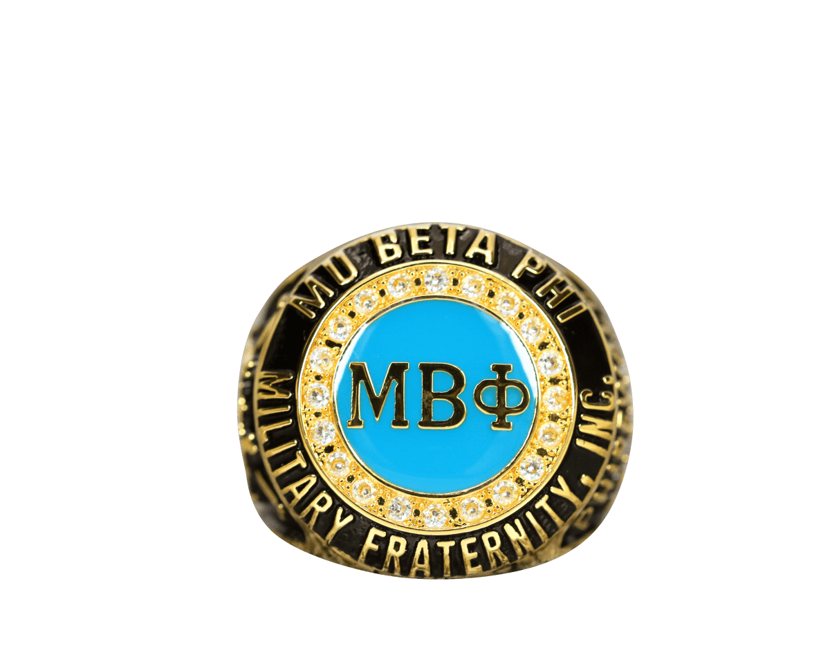 Mu Beta Phi Fraternity Ring Yellow Gold (ΜΒΦ) - Classic Man Series - fratrings