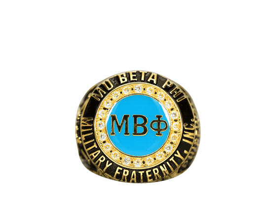 Mu Beta Phi Fraternity Ring Yellow Gold (ΜΒΦ) - Classic Man Series - fratrings