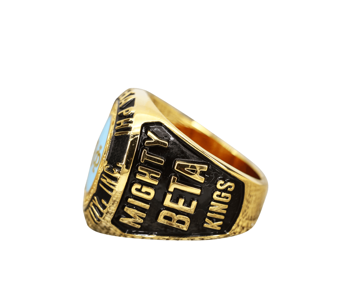 Mu Beta Phi Fraternity Ring Yellow Gold (ΜΒΦ) - Classic Man Series - fratrings