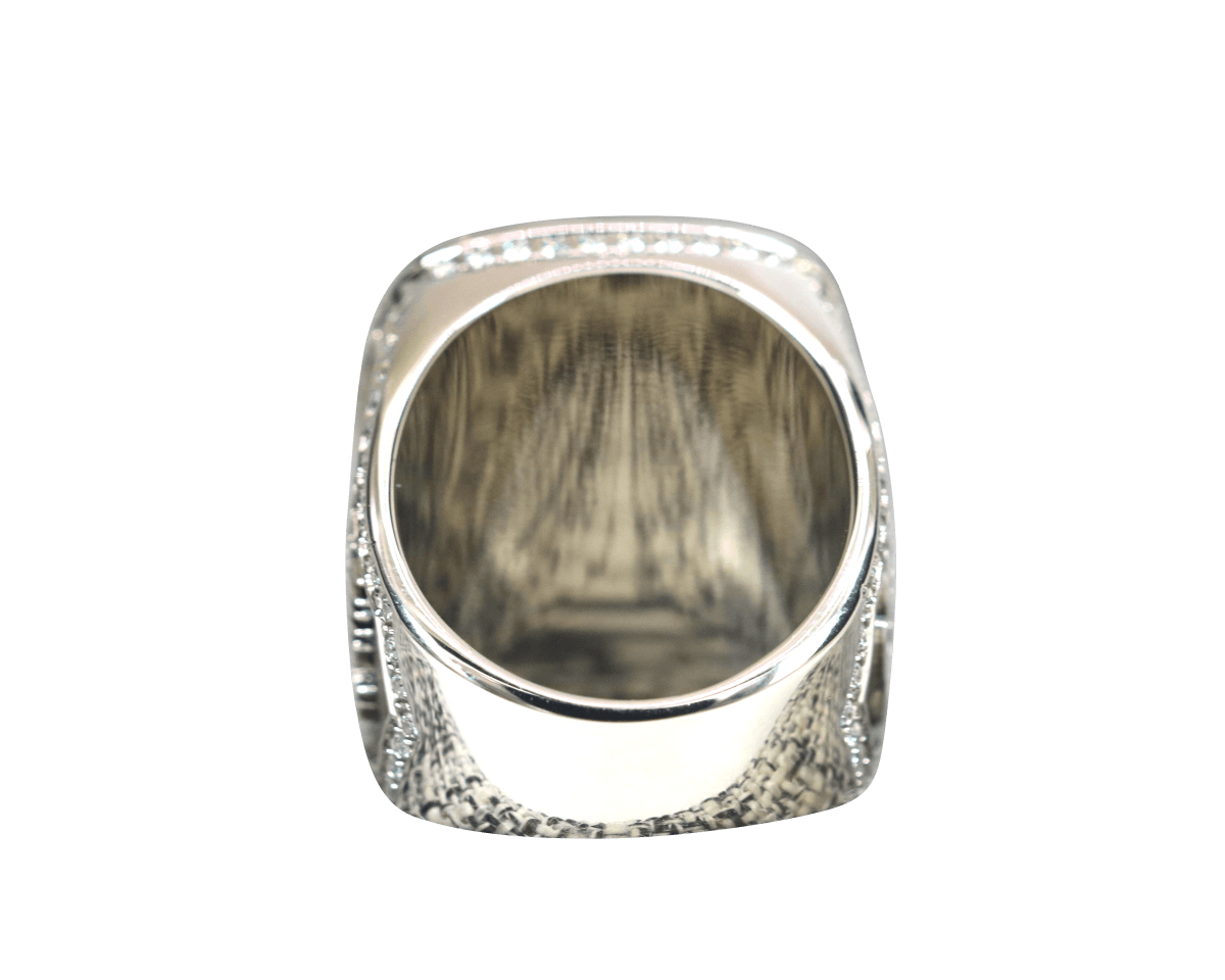 Omega Lambda Phi Fraternity Ring (ΩΛΦ) - Shine Series, Silver - fratrings