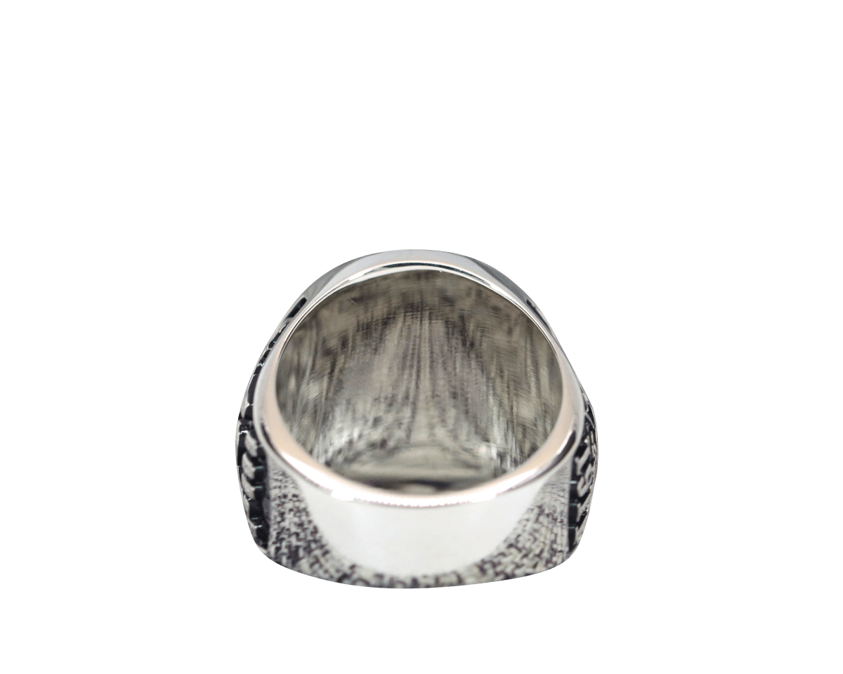 Omega Psi Phi Fraternity Ring (ΩΨΦ) - Classic Man Series, Silver - fratrings