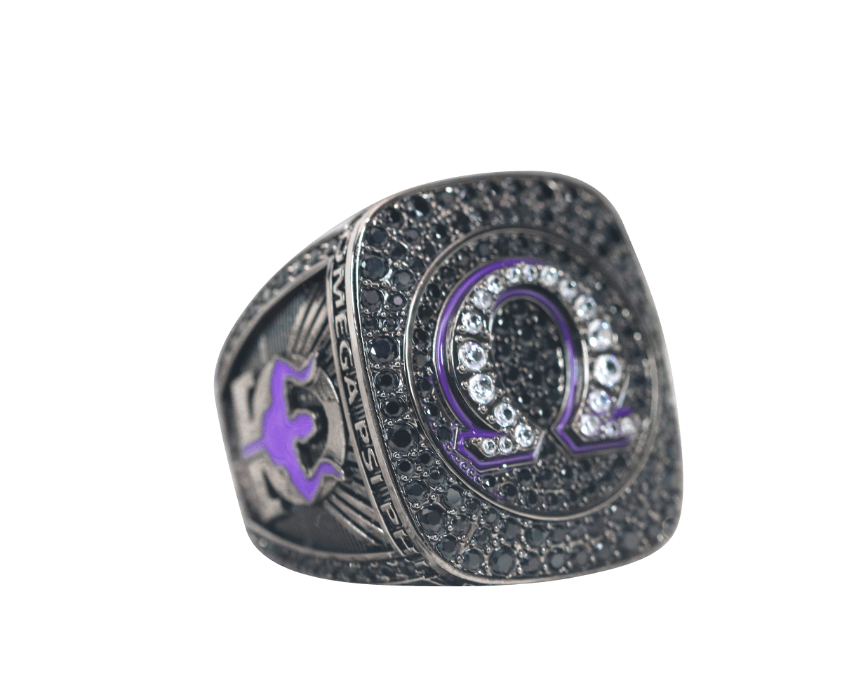 Omega Psi Phi Fraternity Ring Shine Series Dark