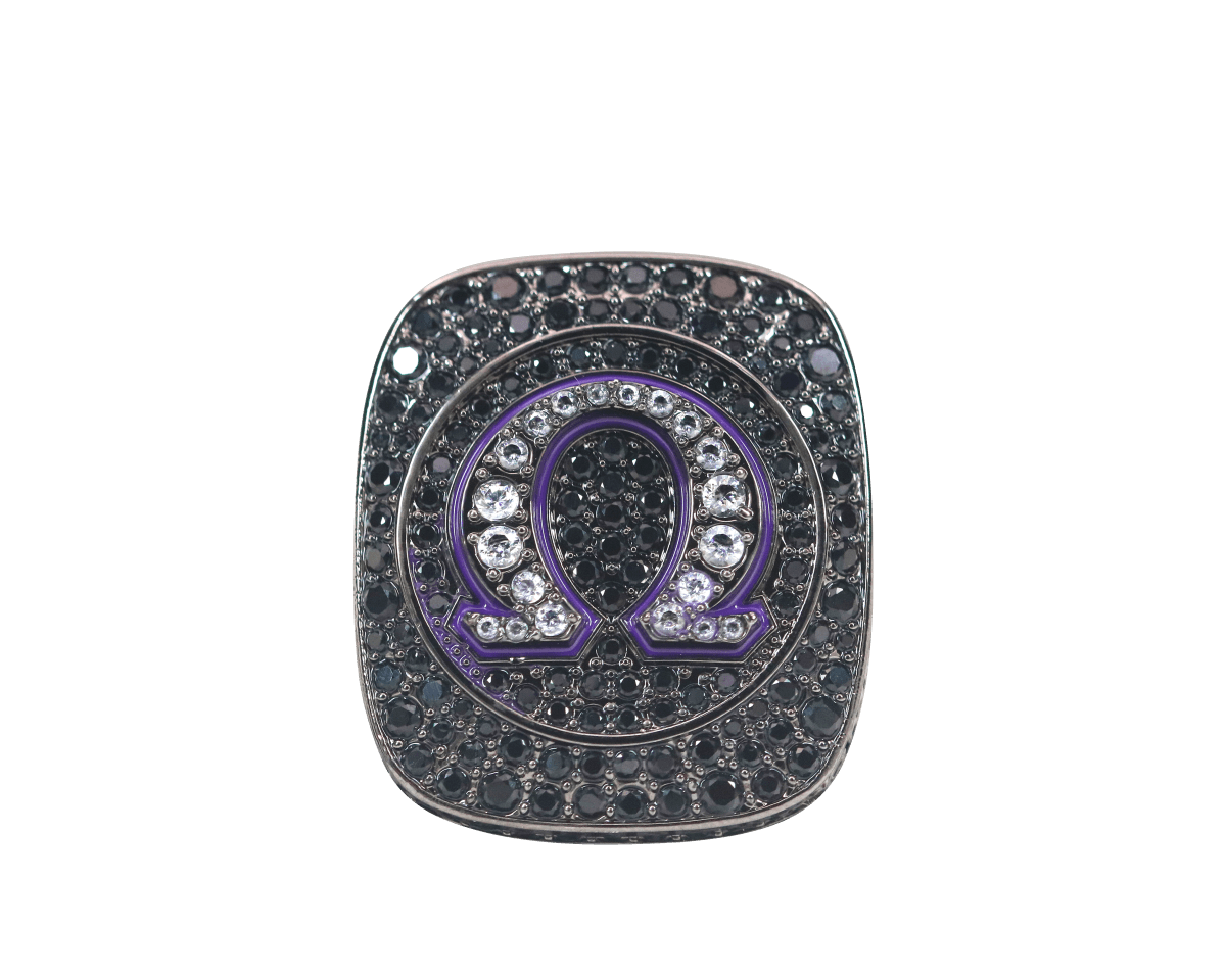 Omega Psi Phi Fraternity Ring (ΩΨΦ) - Dark Shine Series - fratrings