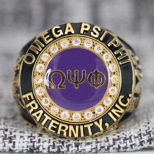 Omega Psi Phi Fraternity Ring Yellow Gold (ΩΨΦ) - Classic Man Series - fratrings