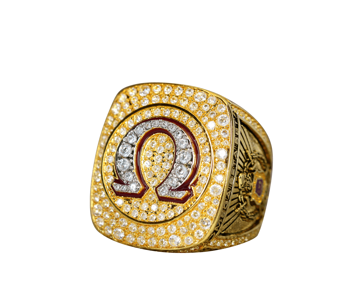 Omega Psi Phi Fraternity Ring Yellow Gold (ΩΨΦ) - Shine Series - fratrings
