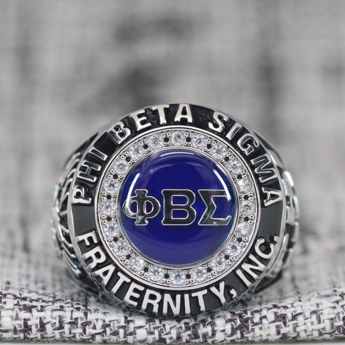 Phi Beta Sigma Fraternity Ring (ΦΒΣ) - Classic Man Series, Silver - fratrings